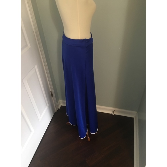 Women’s Royal Blue High Waisted A line Skirt - Picture 4 of 5